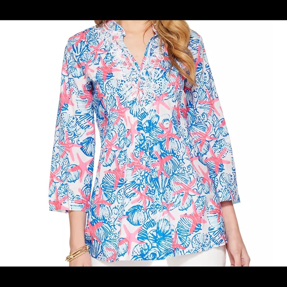 Lilly Pulitzer she she she’ll tunic blouse size XS